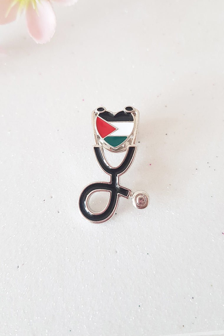 palestine flag pin