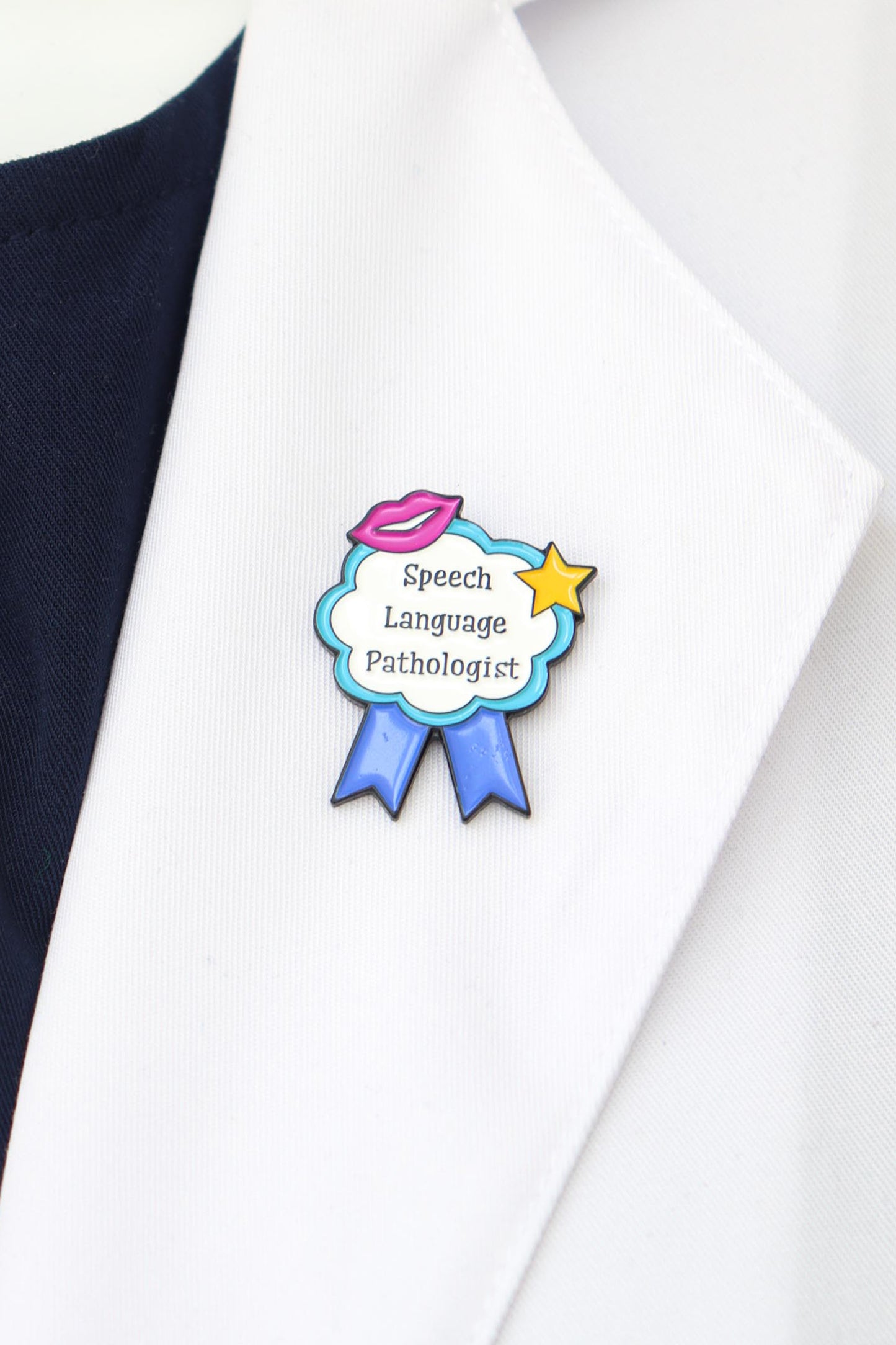 Speech Language Pathologist with Ribbon Pin