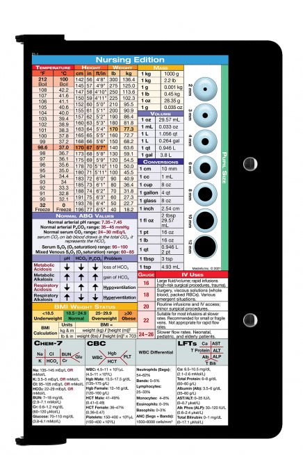 Folding Memo - WhiteCoat Clipboard® - Black - Nursing Edition