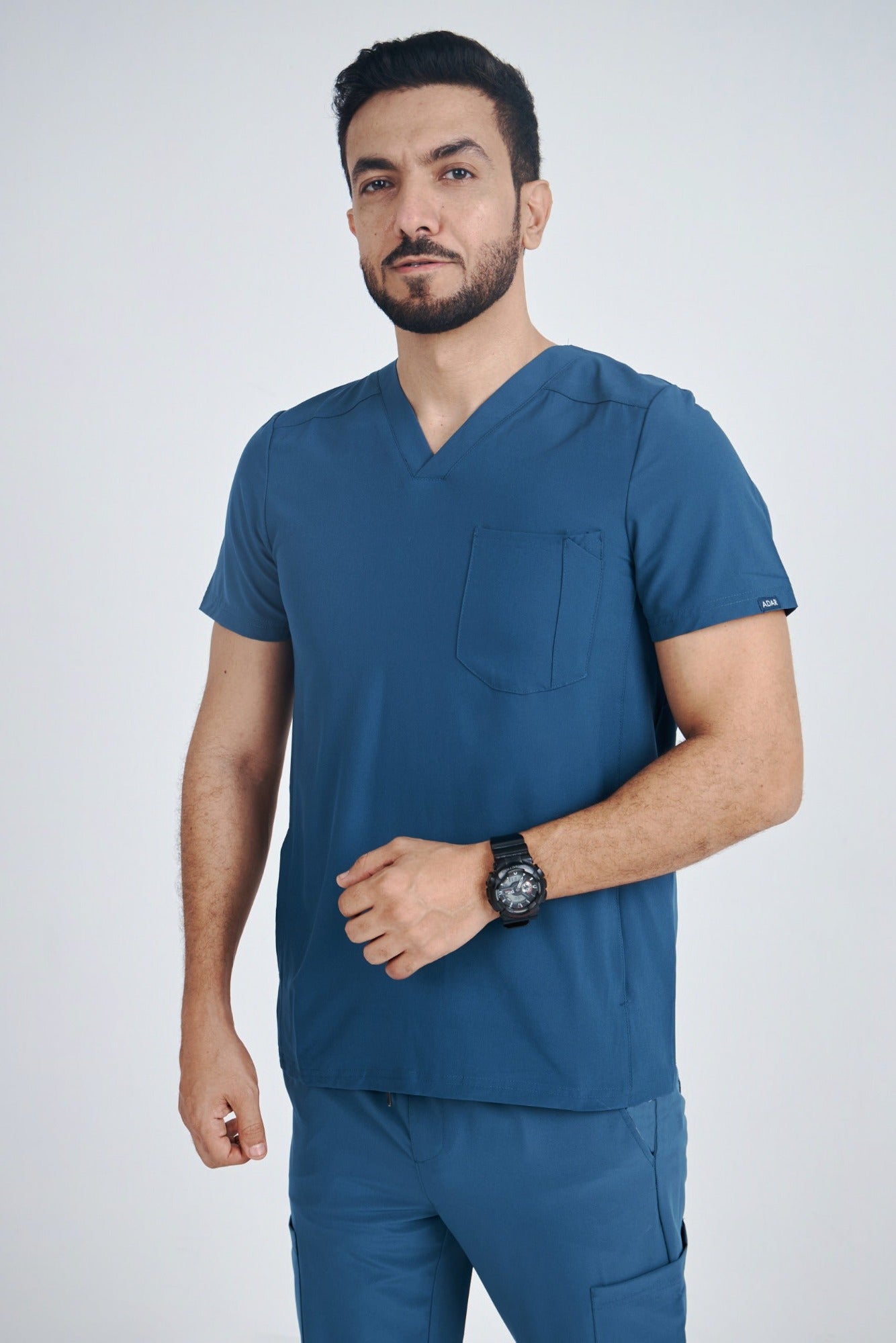 Men's Modern V-neck Addition Scrub Set A6010-A6106