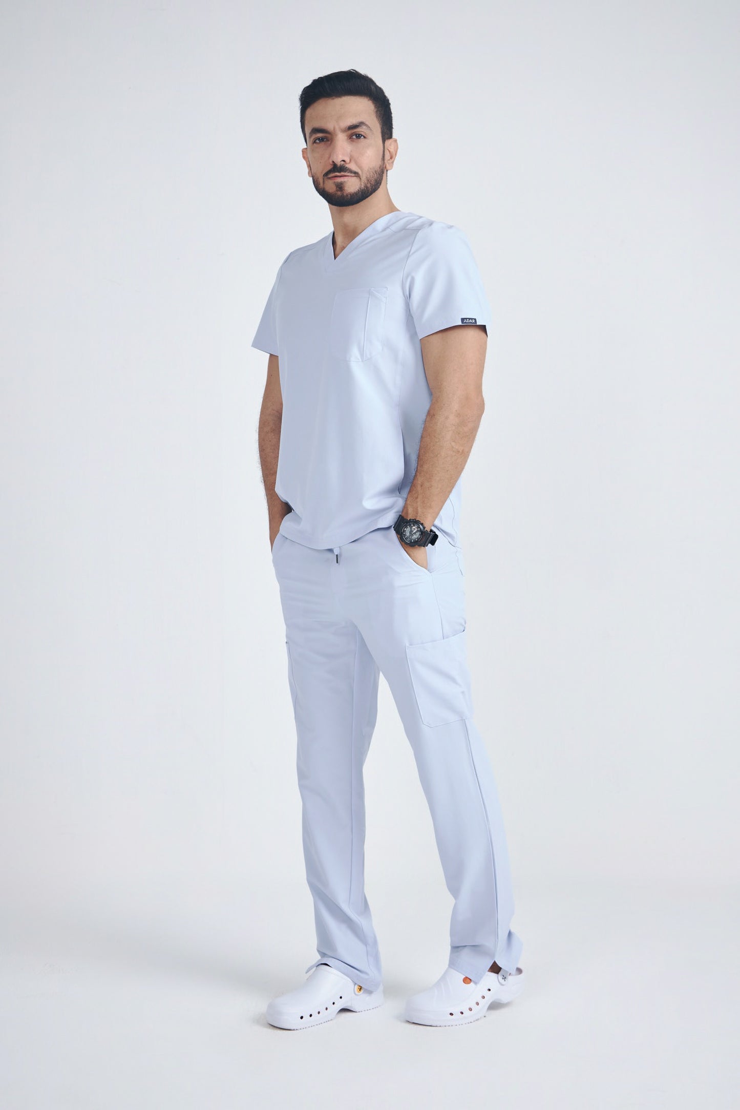 Men's Modern V-neck Addition Scrub Set A6010-A6106