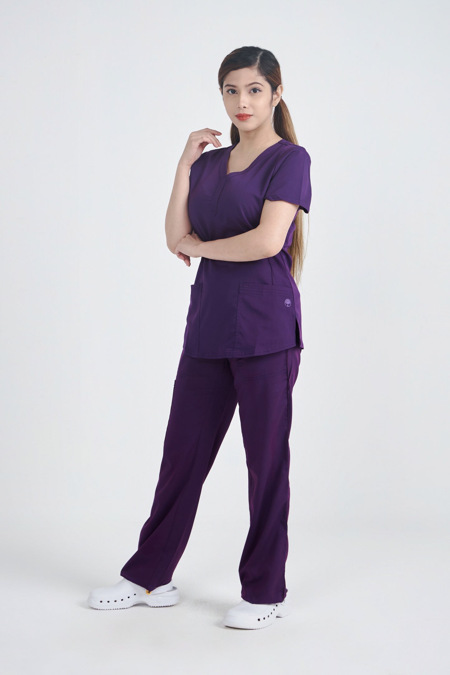 Purple Label - Jane & Tanya Women's Sporty Scrub Set