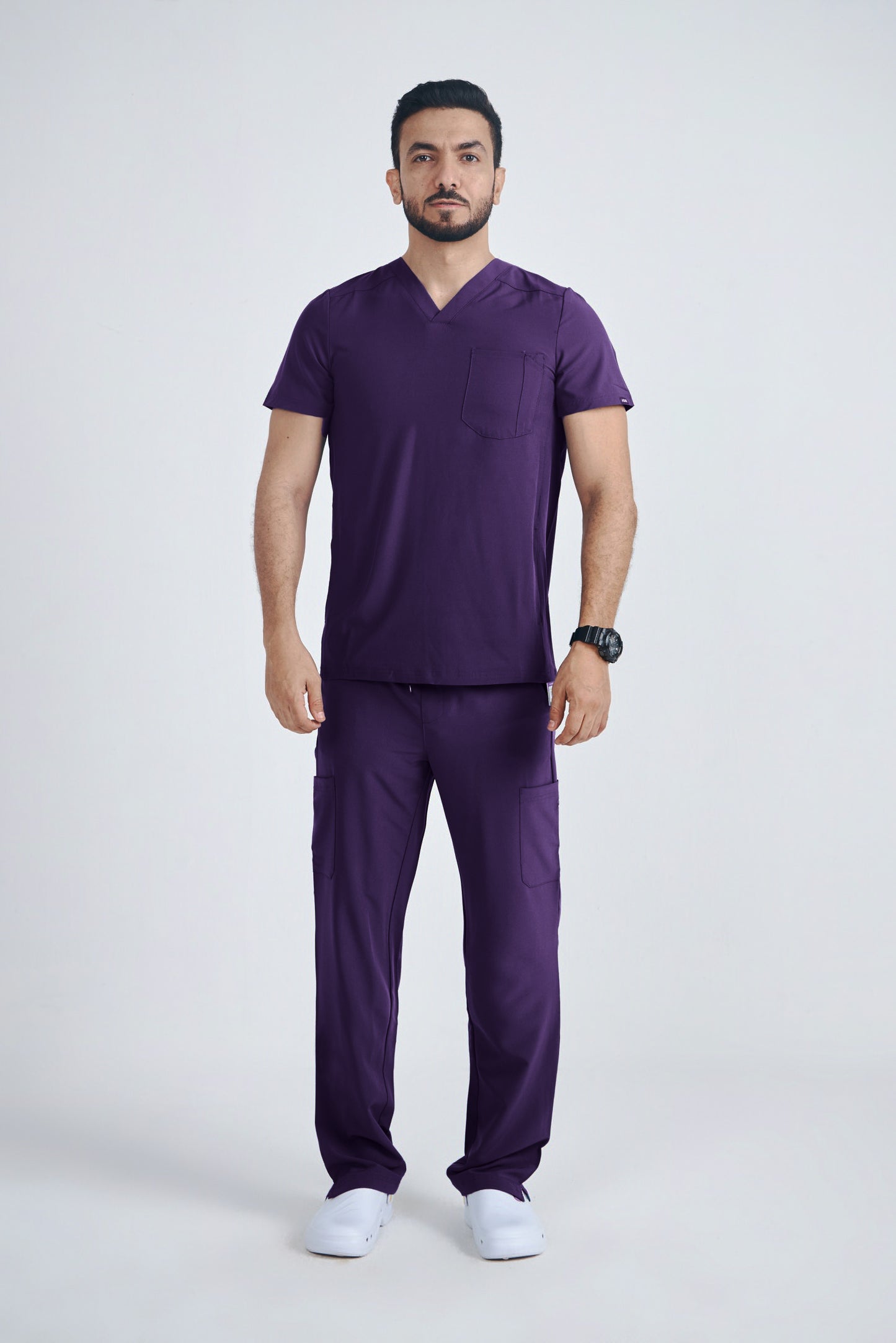 Men's Modern V-neck Addition Scrub Set A6010-A6106