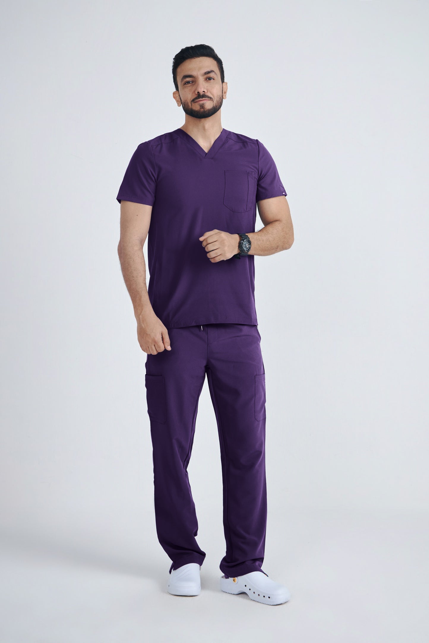 Men's Modern V-neck Addition Scrub Set A6010-A6106