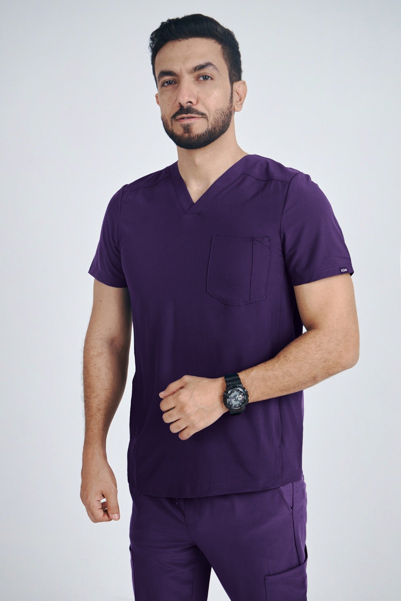 Men's Modern V-neck Addition Scrub Set A6010-A6106