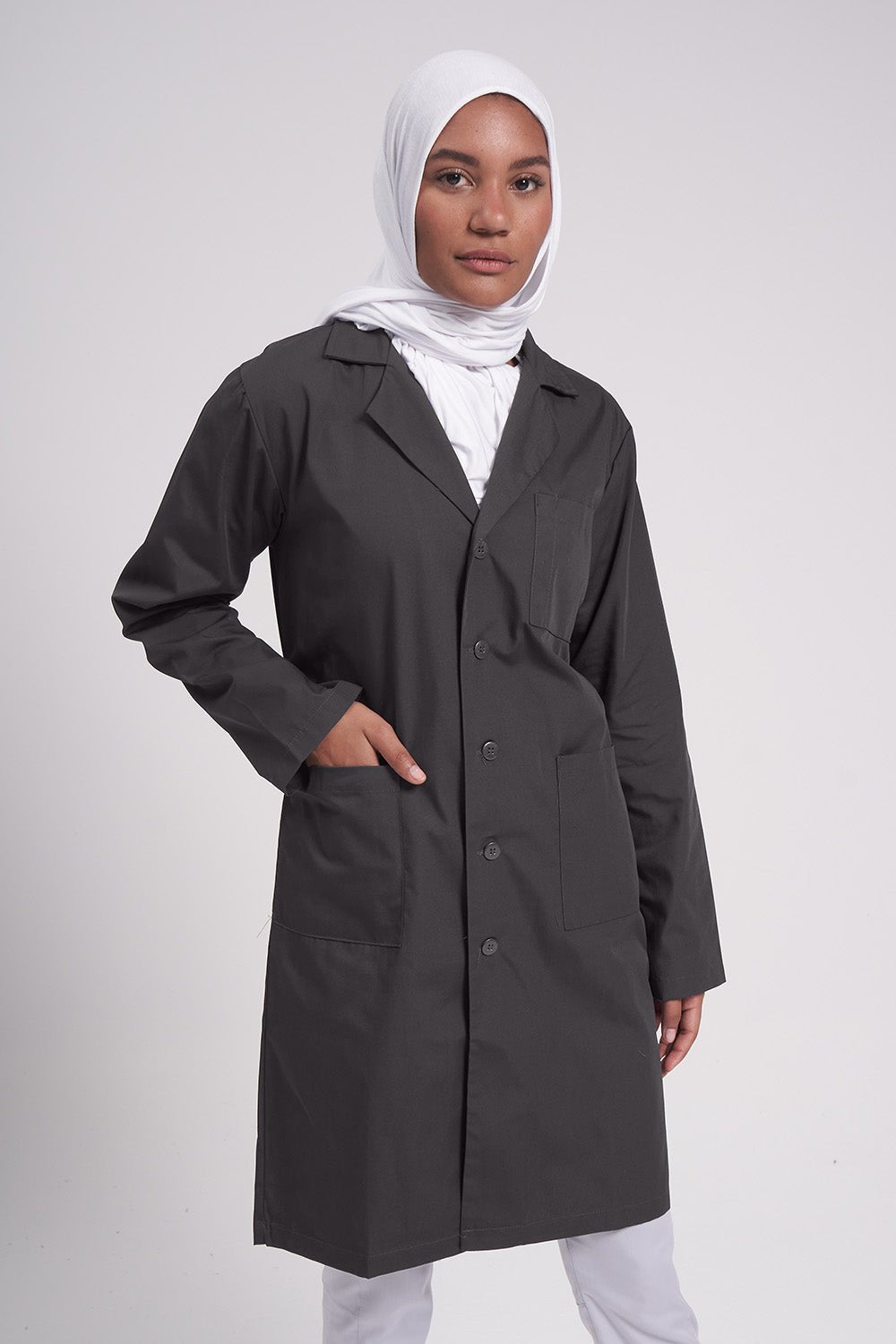 Unisex Labcoat 39" with Inner Pockets 803 - Pewter