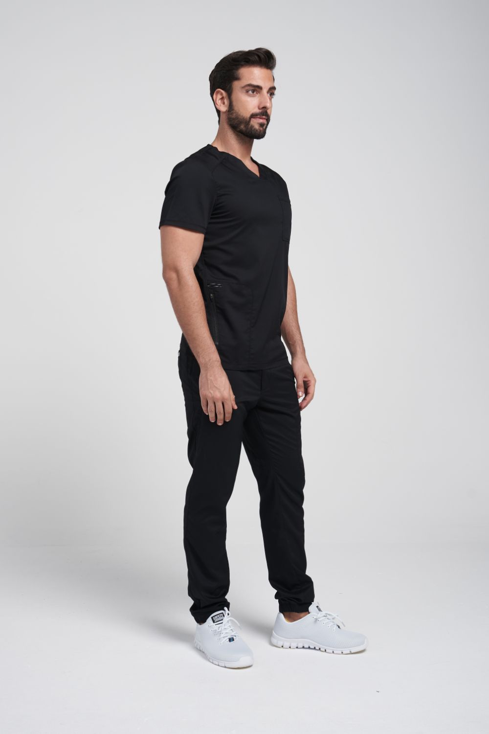 Men's V neck Top & Jogger Pant Scrub Set WW603-WW012