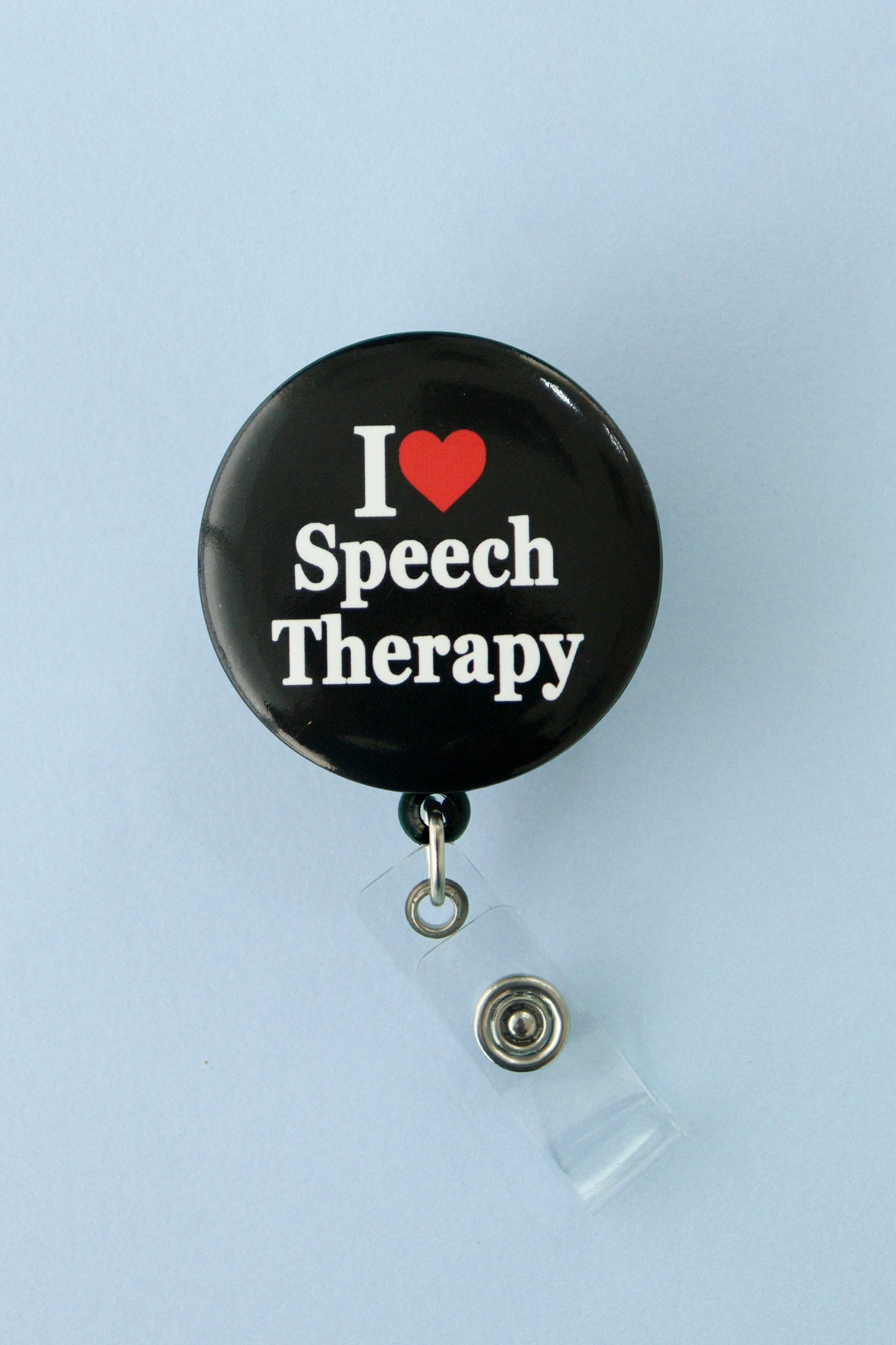 I Love Speech Therapy ID Badge