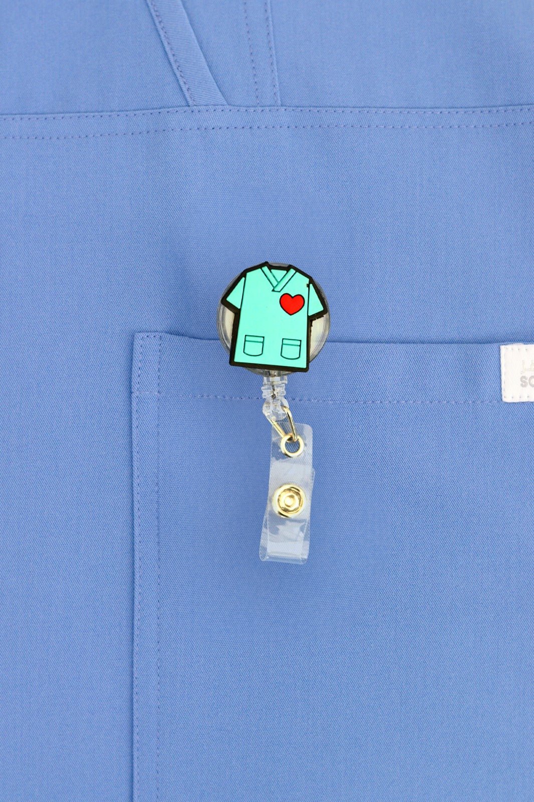 Scrub Heart ID Badge