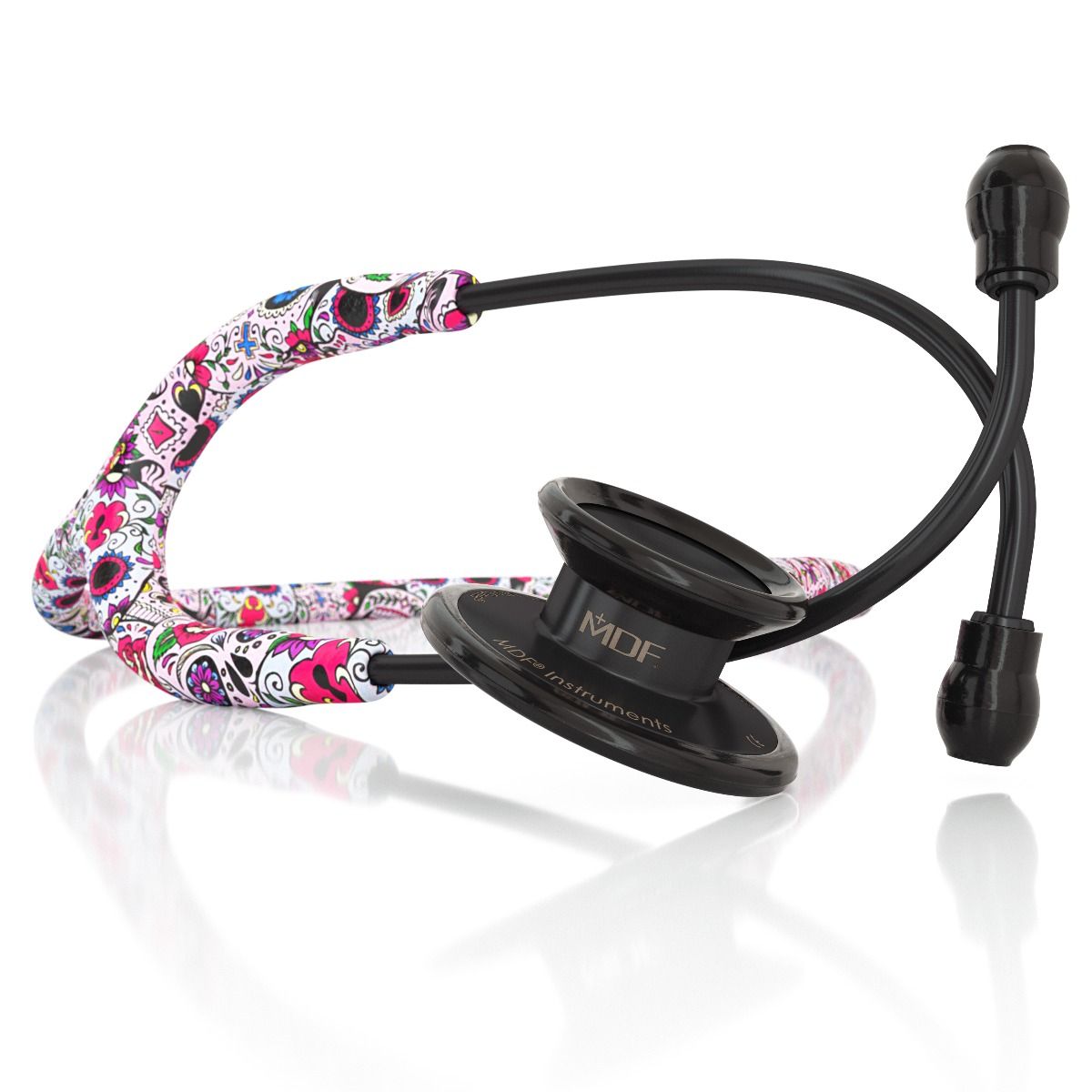 MD One® Stethoscope - Adult - Sugar Skull-Limited Edition Blackout