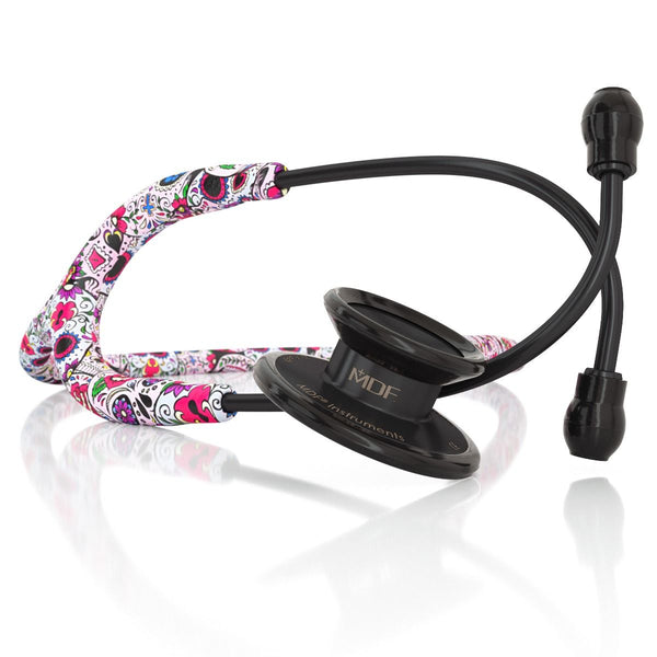 MD One® Stethoscope - Adult - Sugar Skull-Limited Edition Blackout