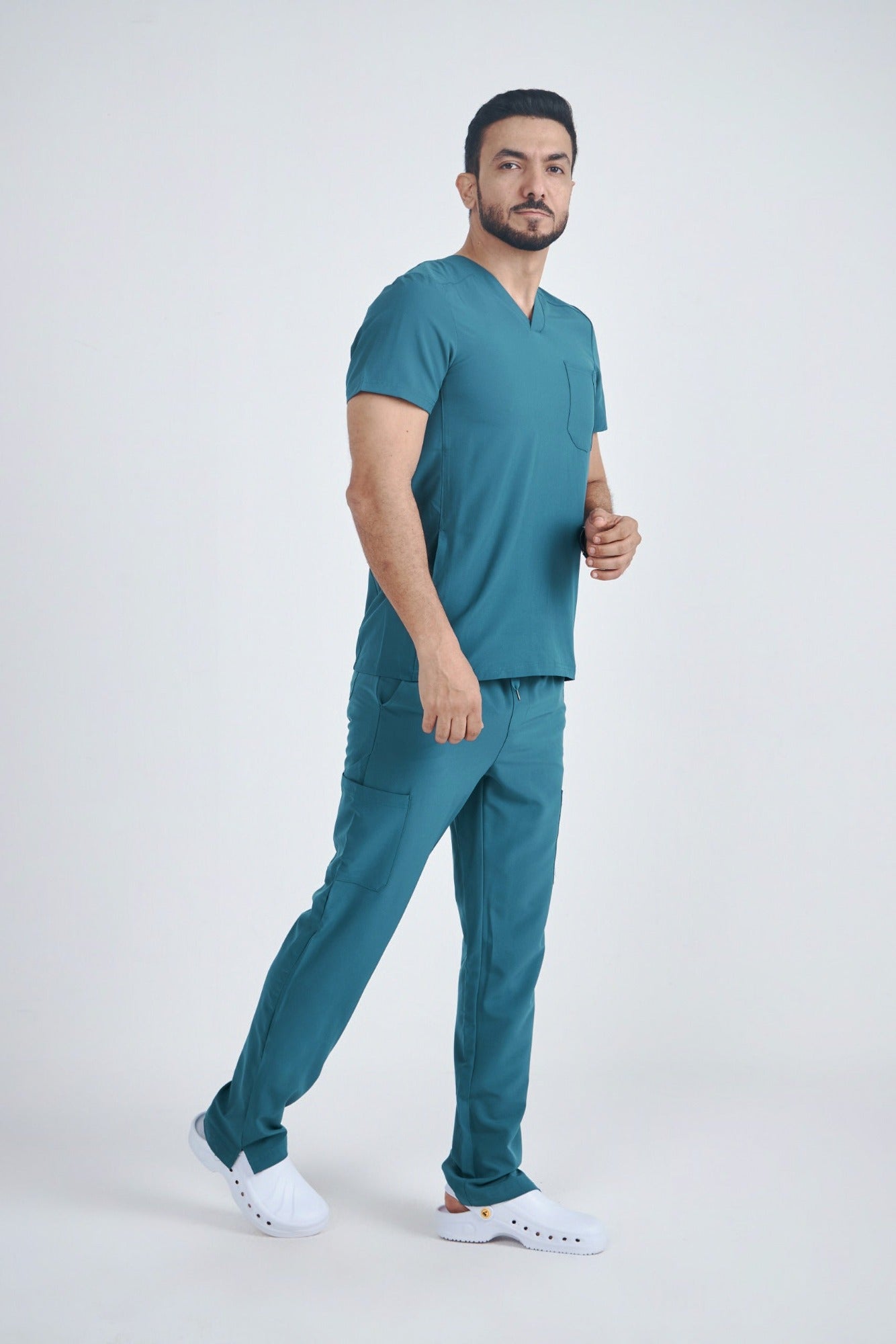 Men's Modern V-neck Addition Scrub Set A6010-A6106