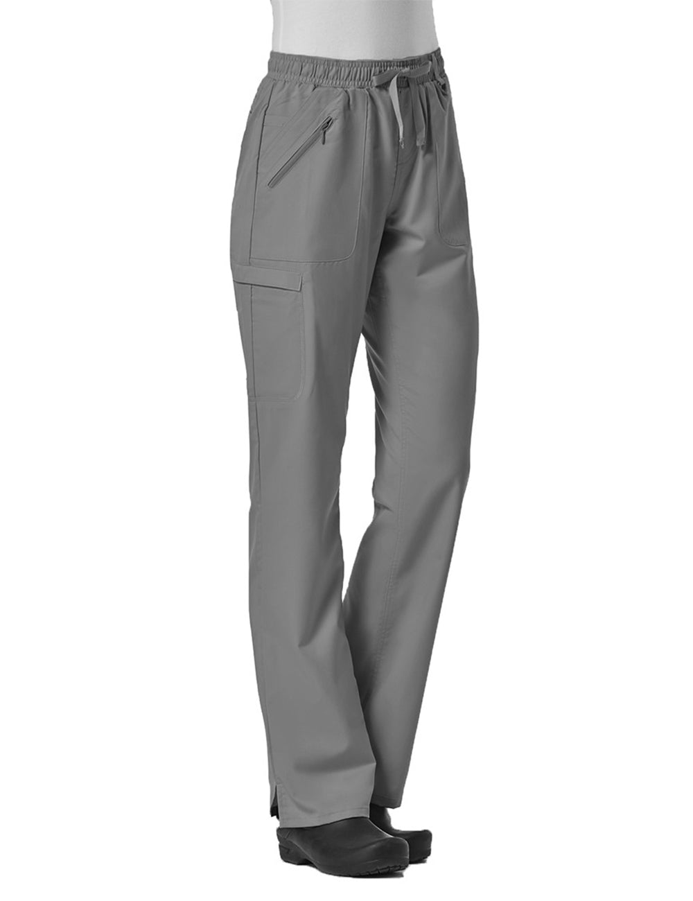 Elastic Zipper Pocket Cargo Pant - 7308