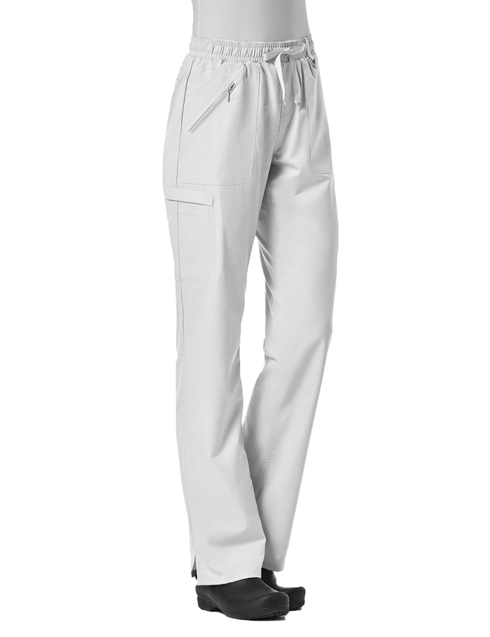 Elastic Zipper Pocket Cargo Pant - 7308