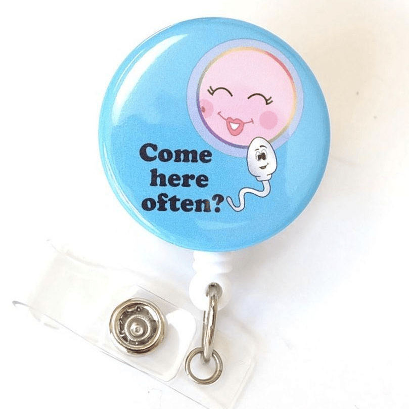 EVE & STEVE -EGG AND SPERM FERTILITY REEL ID BADGE