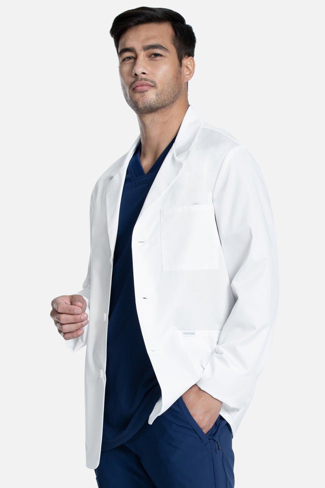 Men's Notched Consultation 30" Lab Coat - CK401