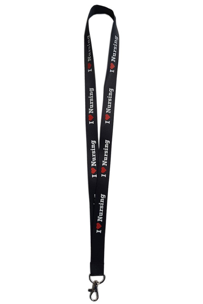 I Love Nursing Lanyard, second view