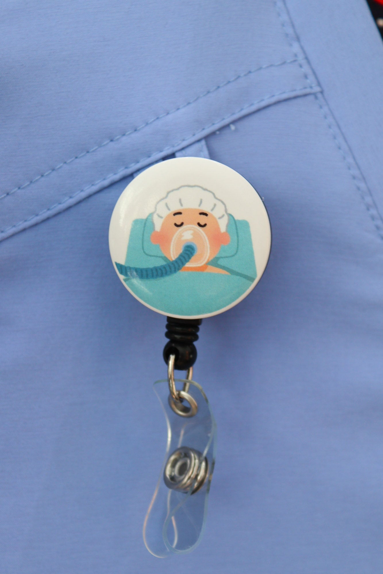 Image of a Anesthesia ID badge reel