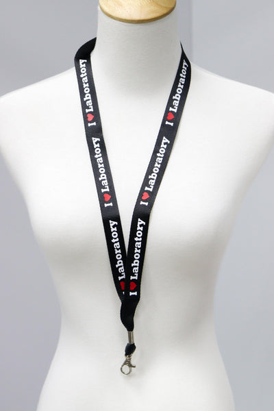 I Love Laboratory Lanyard