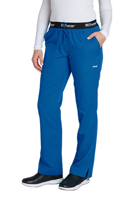 Grey's Anatomy Women's Logo Elastic Drawstring Waist Scrub Pant 4275