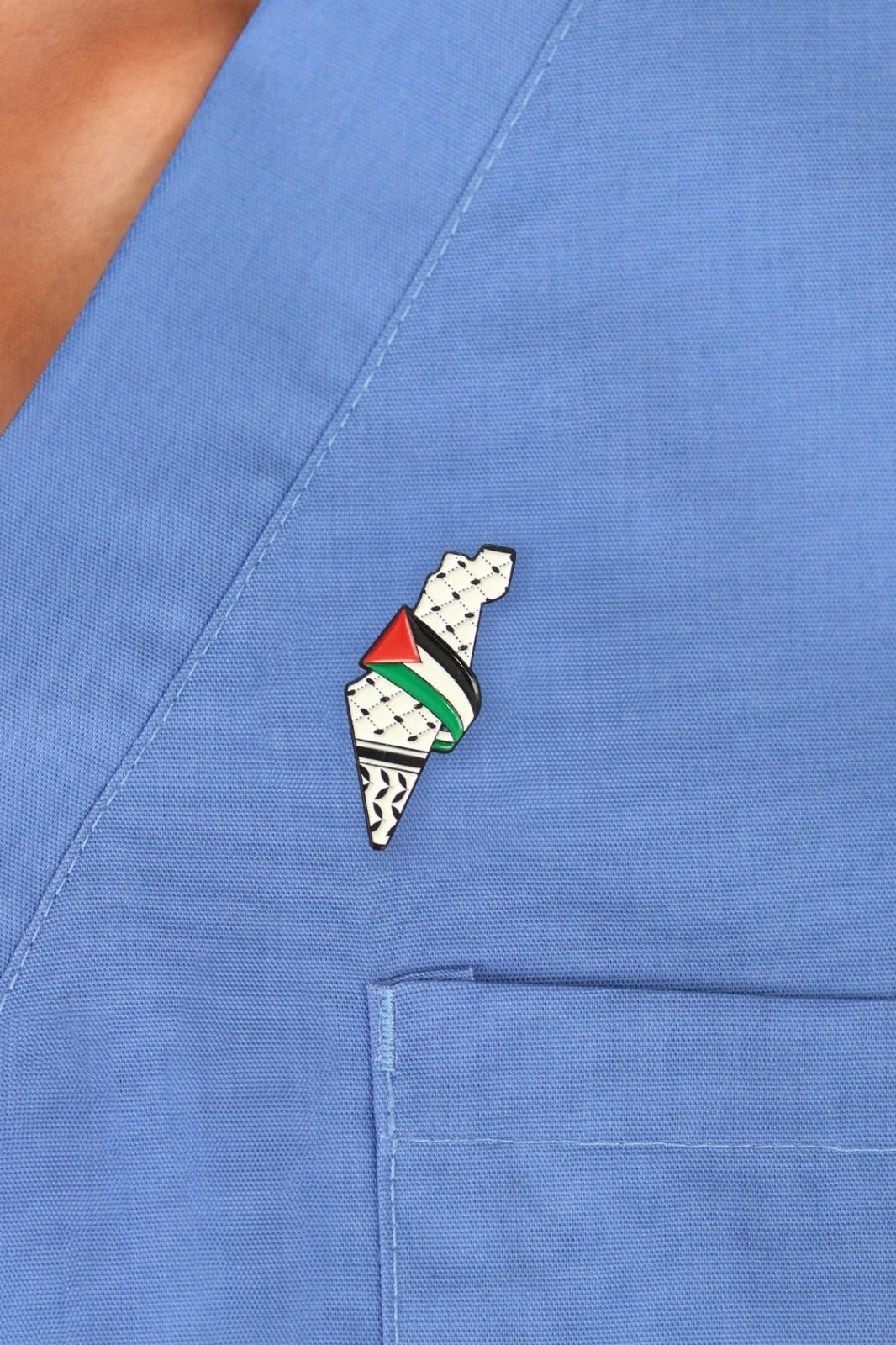 palestine flag pin