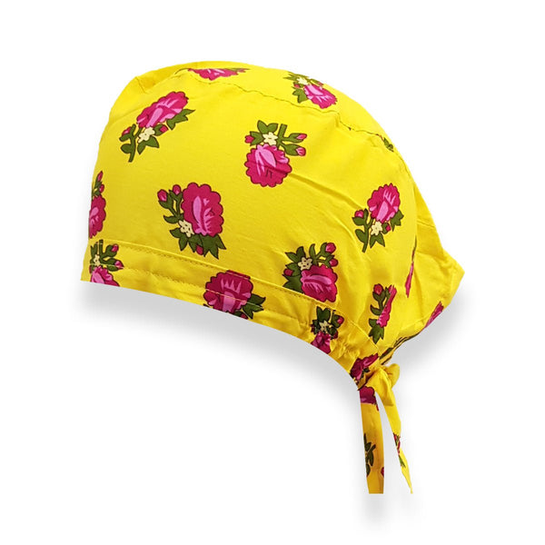 Yellow Rose Surgical Hat