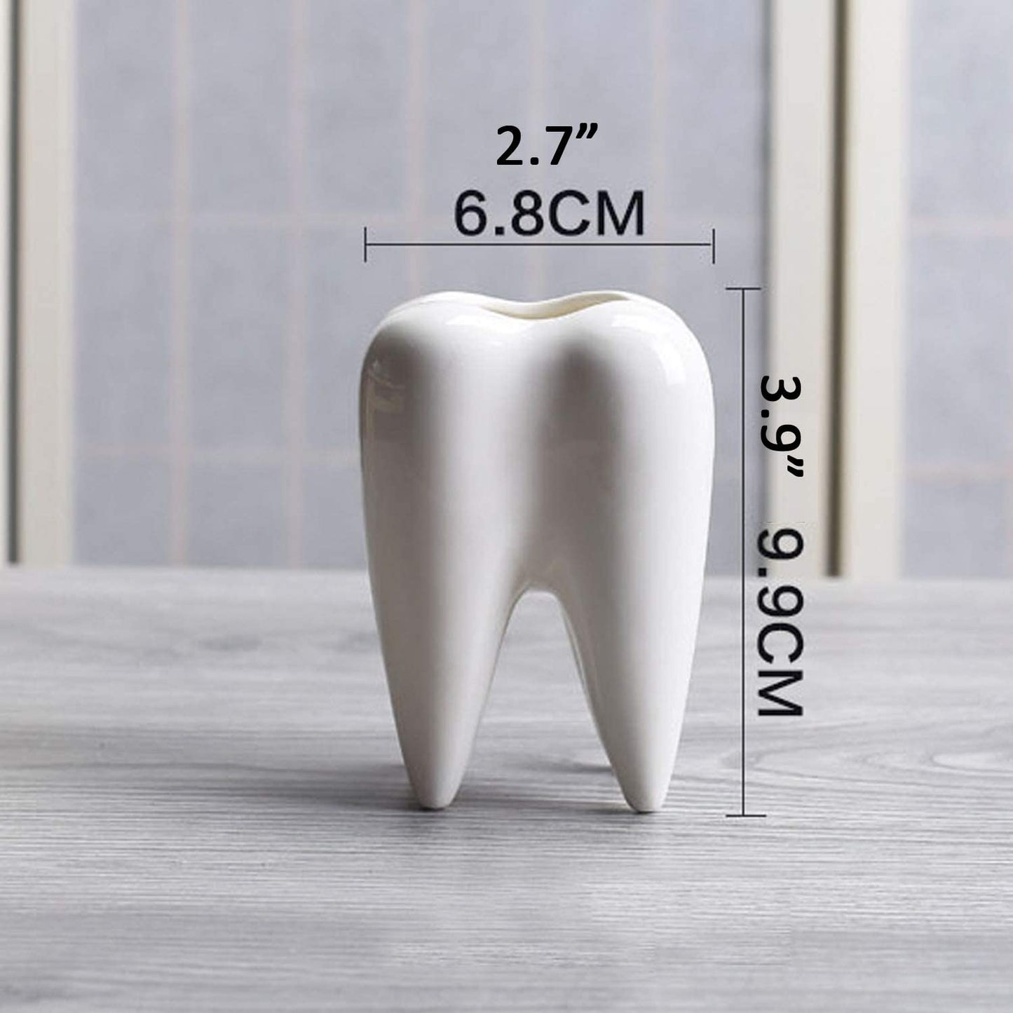 Ceramic Tooth Pen Holder