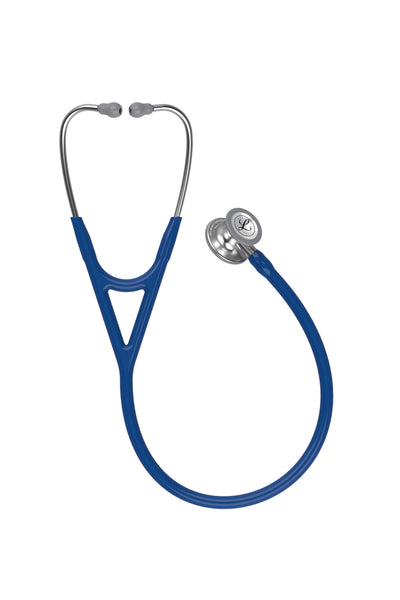 3M™ Littmann® Cardiology IV™ Diagnostic Stethoscope, Standard-Finish Chestpiece, Navy Blue Tube, Stem and Headset, 27 inch, 6154