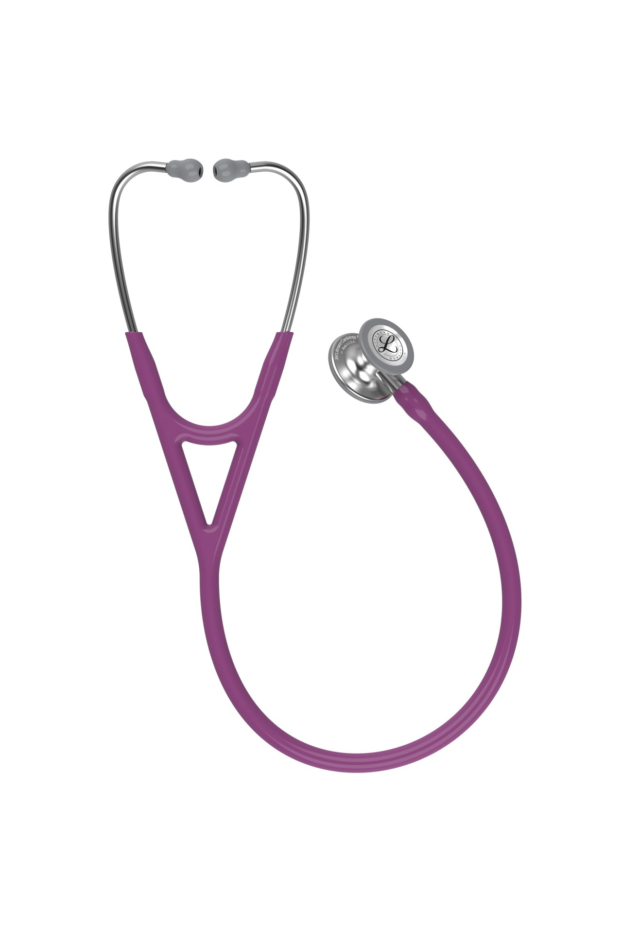 3M™ Littmann® Cardiology IV™ Diagnostic Stethoscope, Standard-Finish Chestpiece, Plum Tube, Stem and Headset, 27 inch, 6156