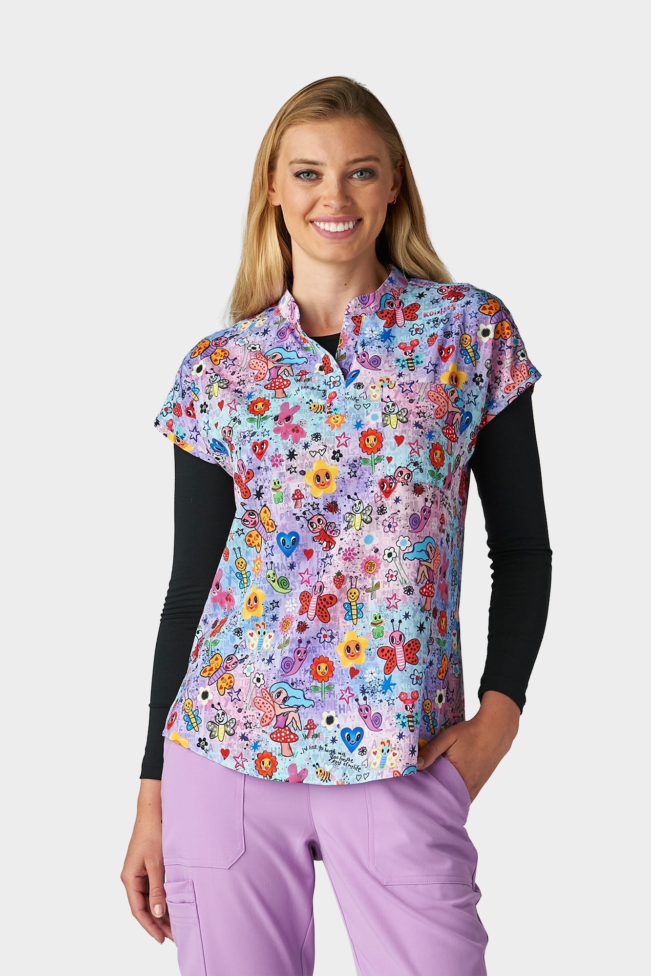 Ari Top Springs Frends Printed Top