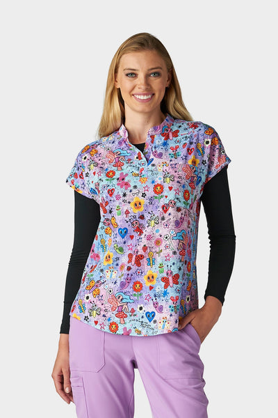 Ari Top Springs Frends Printed Top