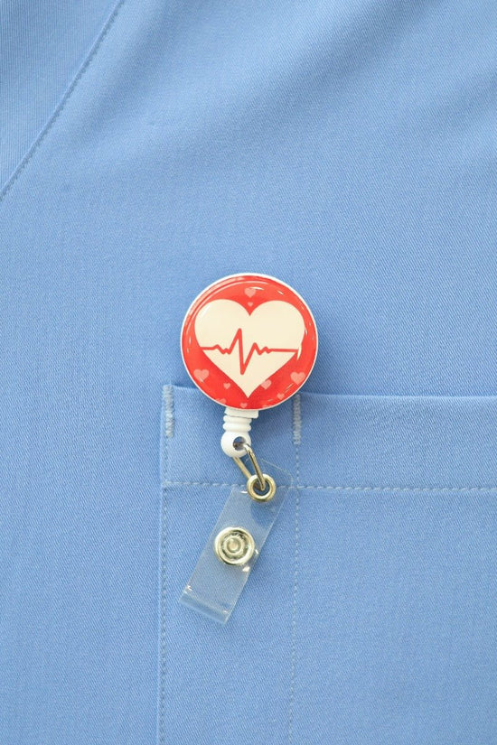 ECG Heart ID Badge | Scrubs & Clogs – SCRUBS AND CLOGS