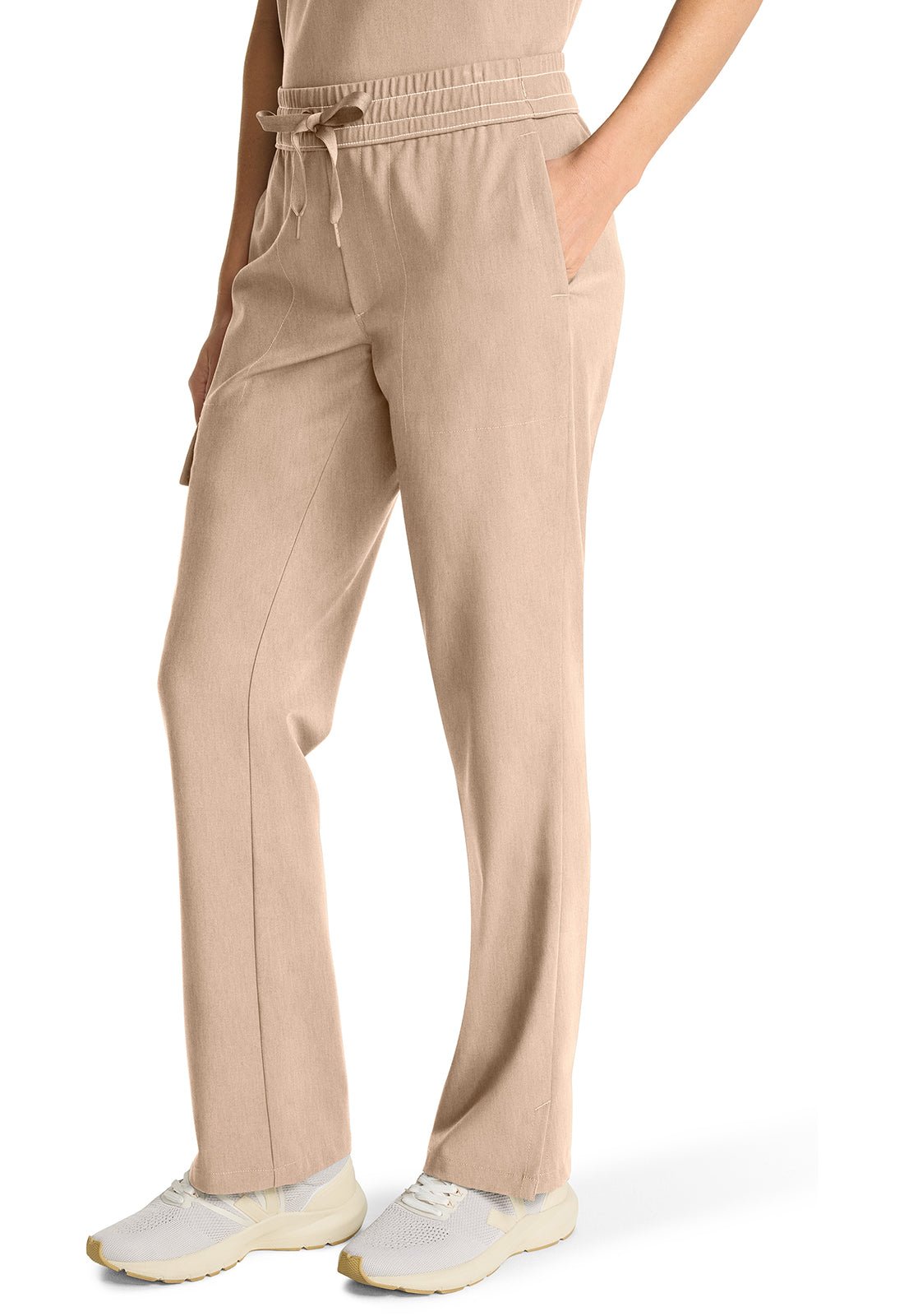 H.H Quest - Women's Partial Zip Stand Collar Scrubs Set