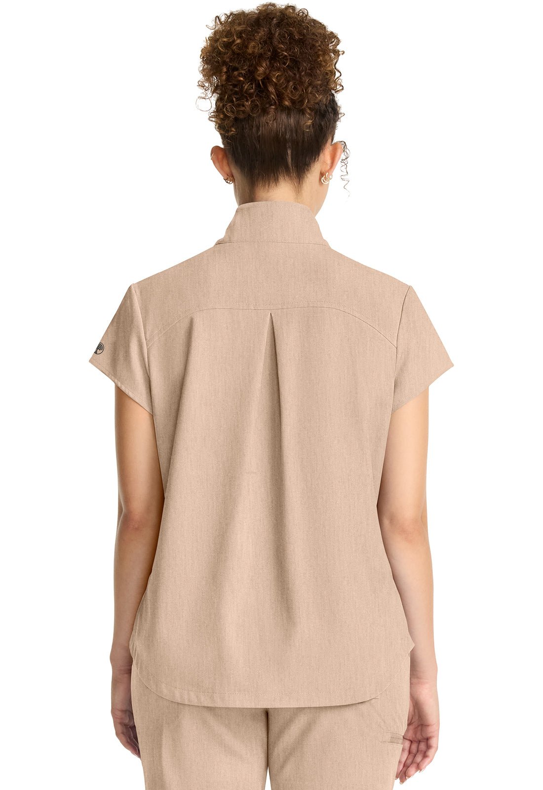 H.H Quest - Women's Partial Zip Stand Collar Scrubs Set