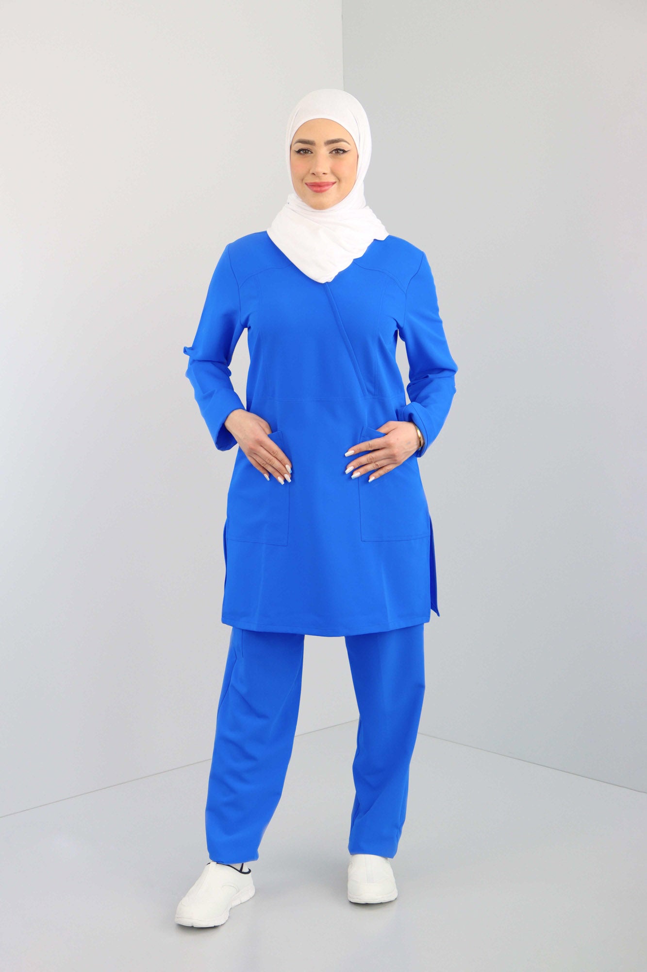 Hiba Women's Long Sleeves Scrub Set
