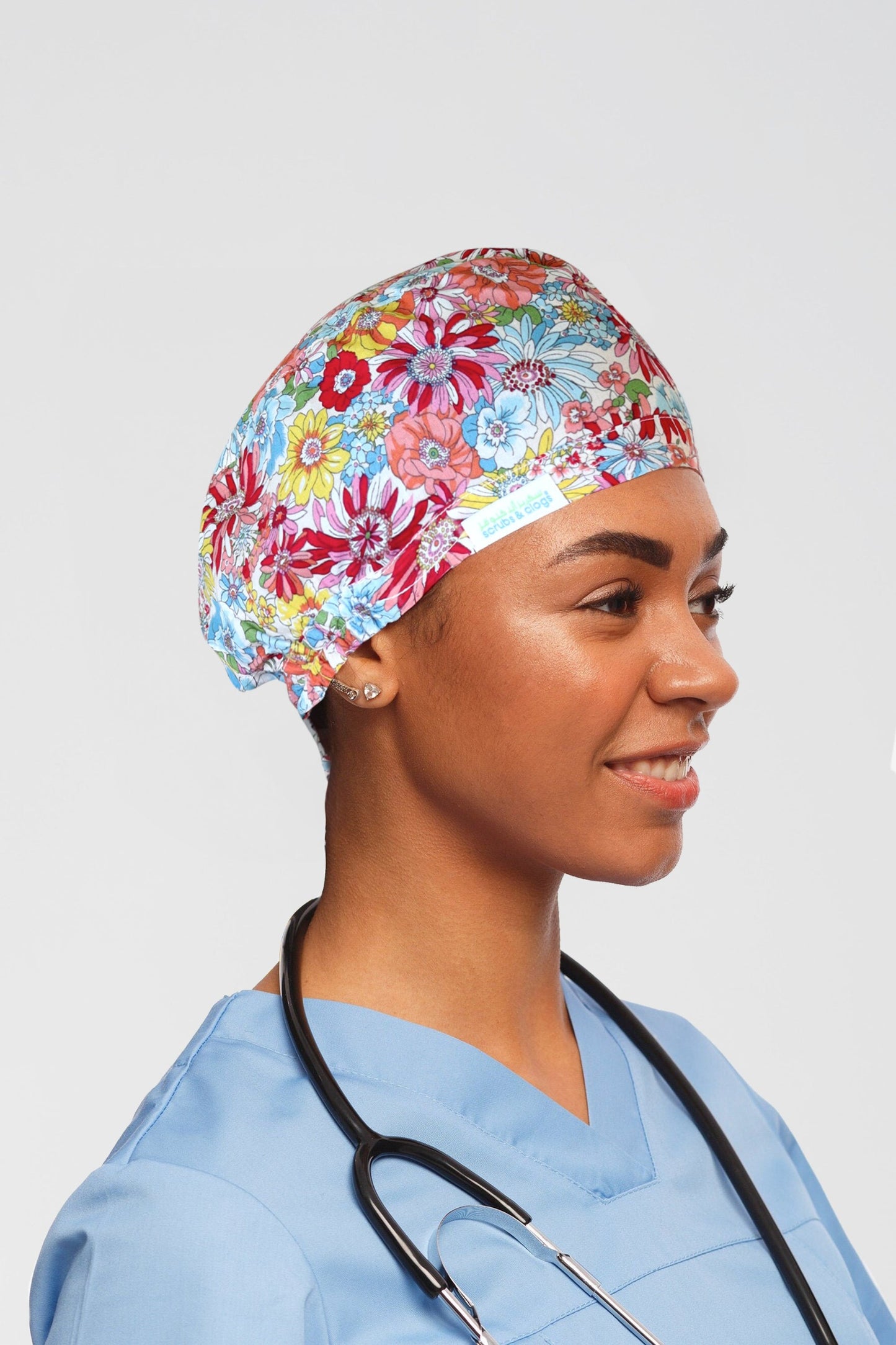 Lovely Floral Printed Surgery Hat