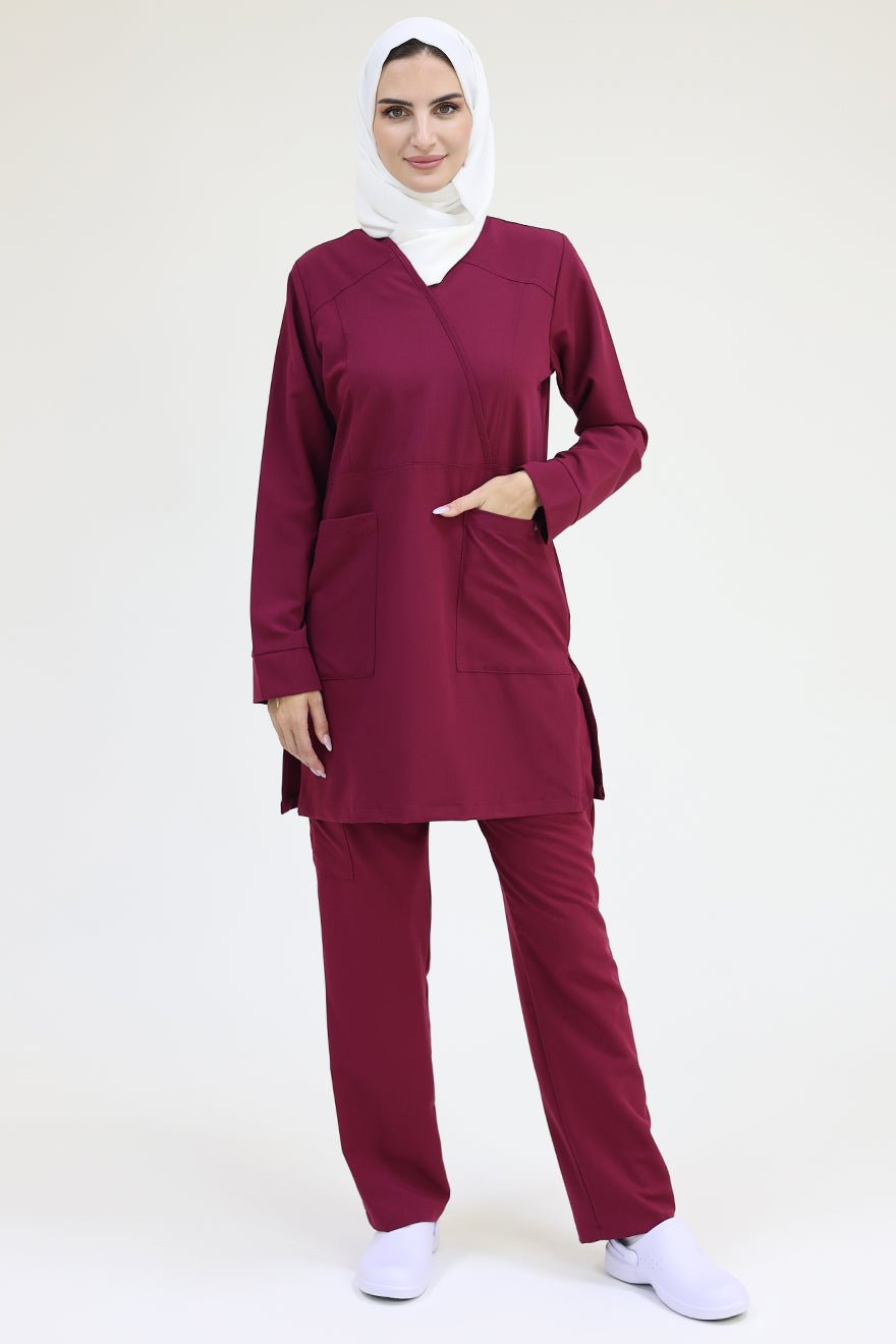 Hiba Women's Long Sleeve Scrub Set