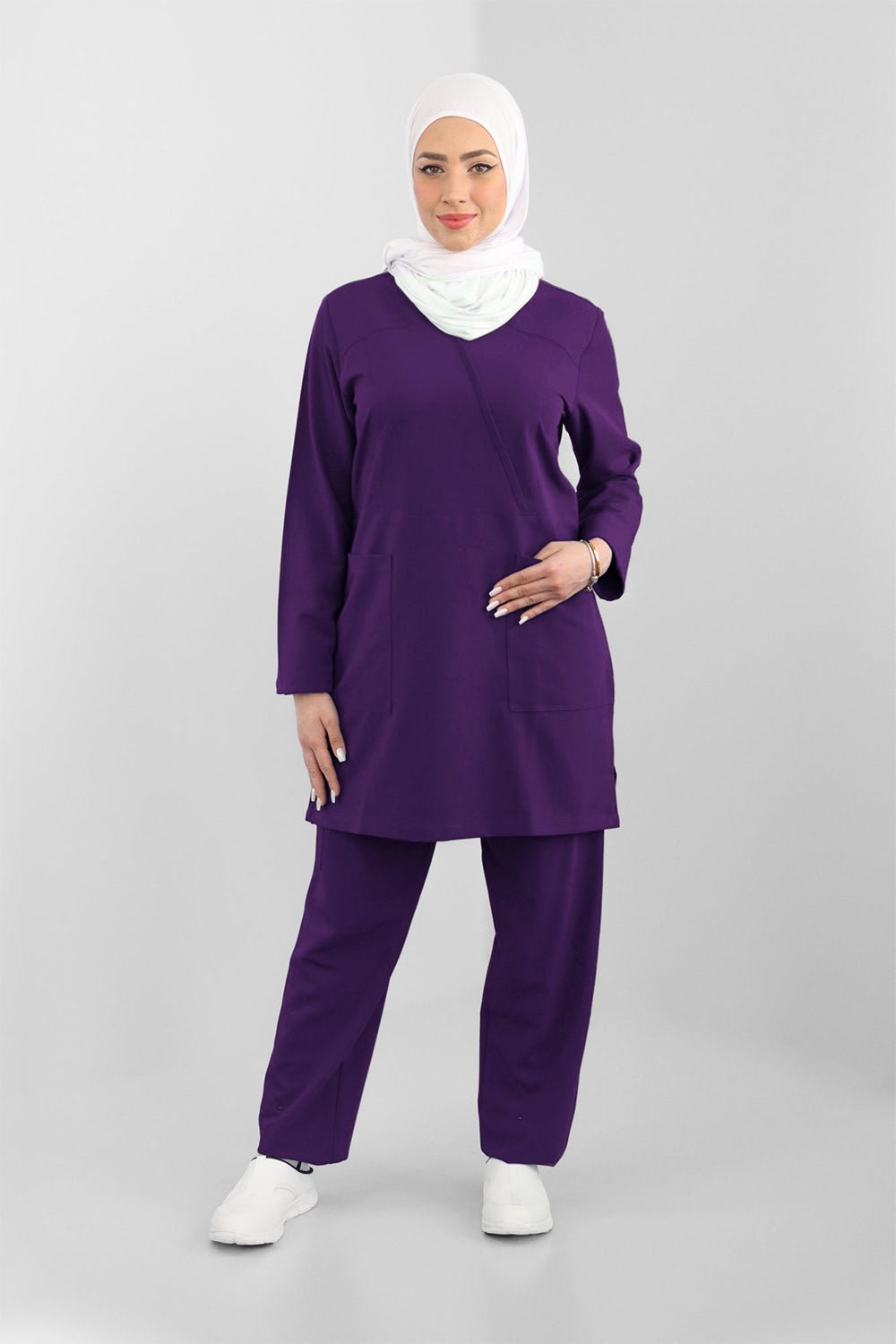 Hiba Women's Long Sleeve Scrub Set