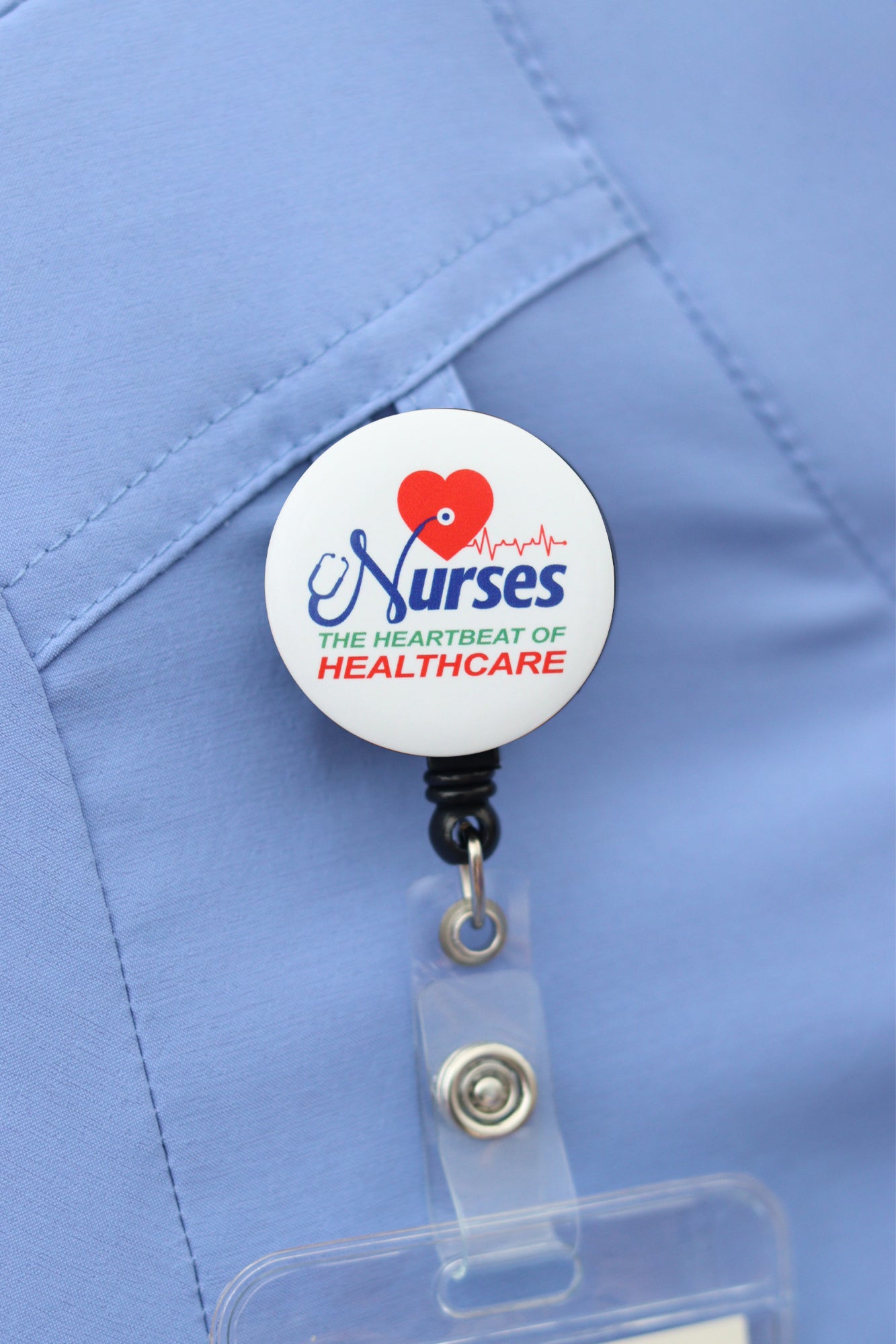 Nurses the Heartbeat of Healthcare ID Badge