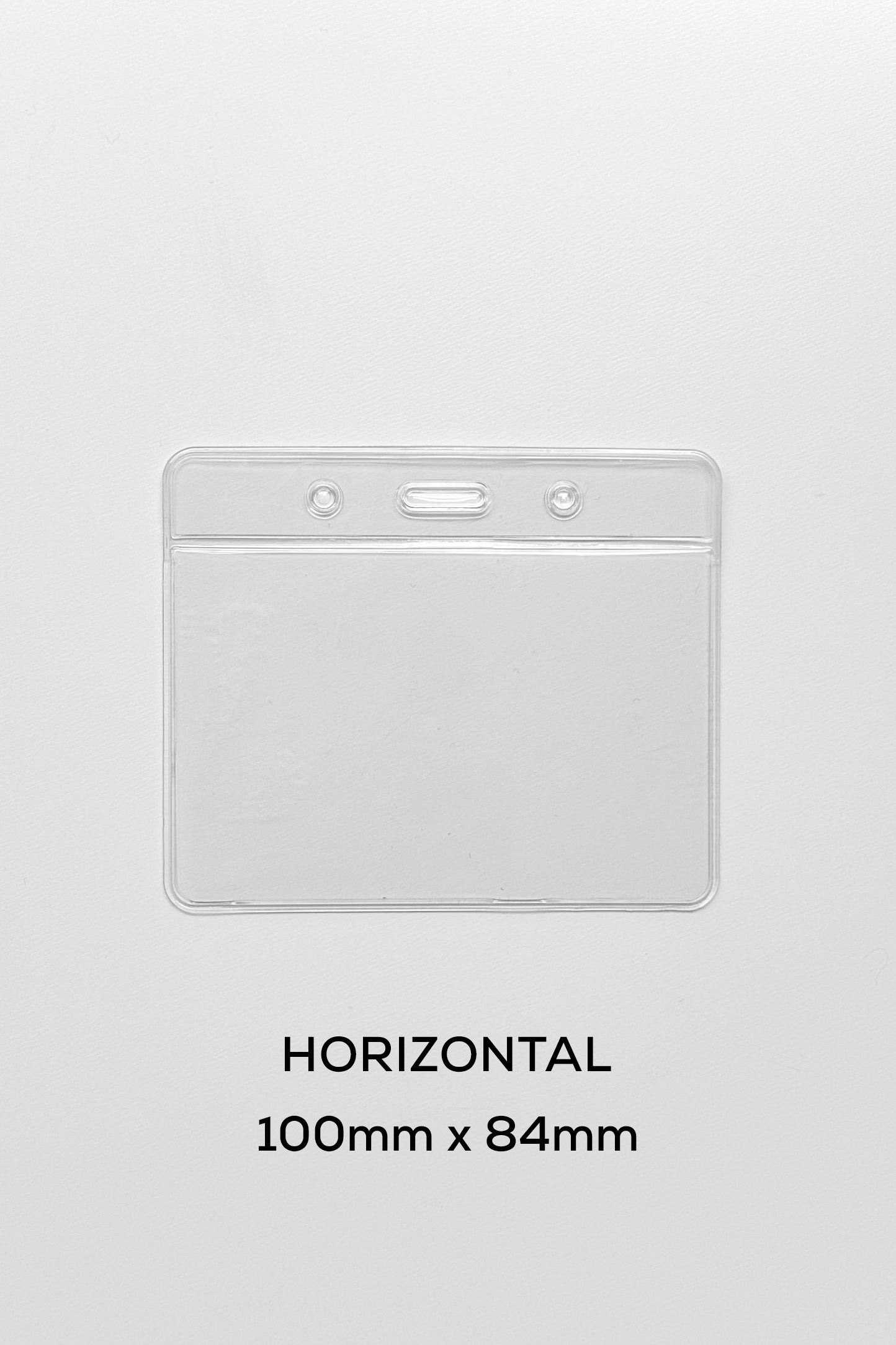 Transparent ID card holder