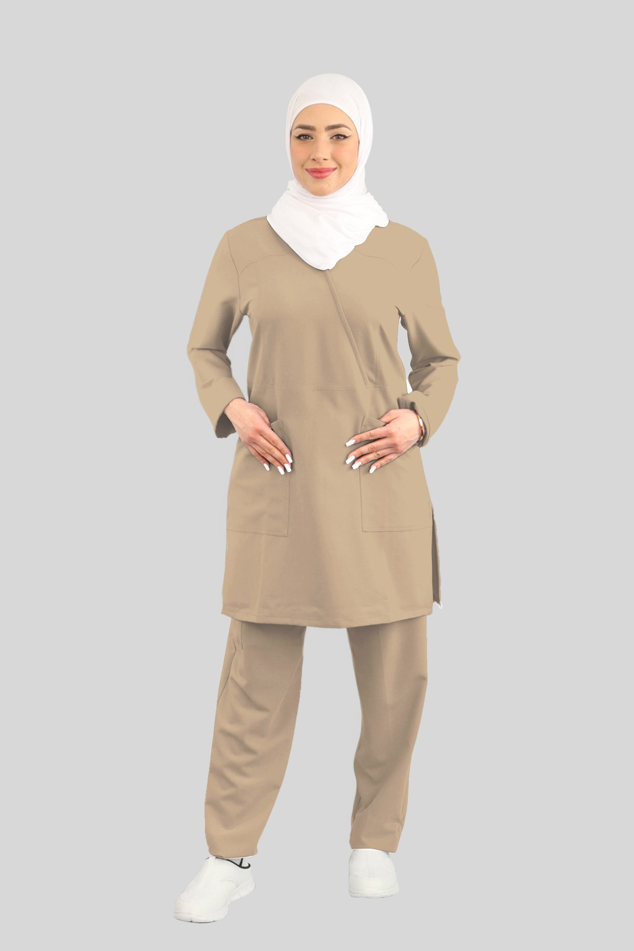 Hiba Women's Long Sleeve Scrub Set