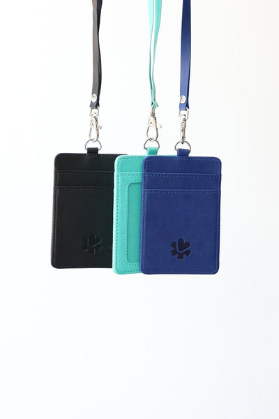 Leather ID Wallet Lanyard