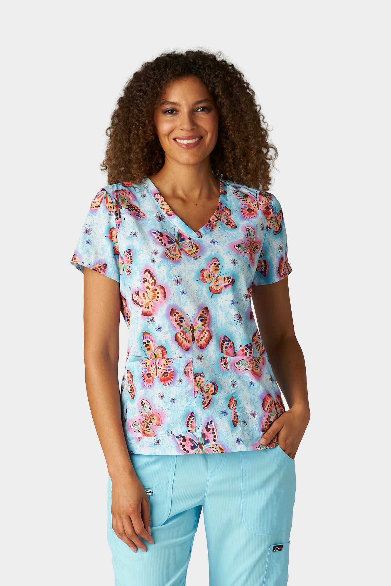 Leslie Top Brushstroke Butterfly