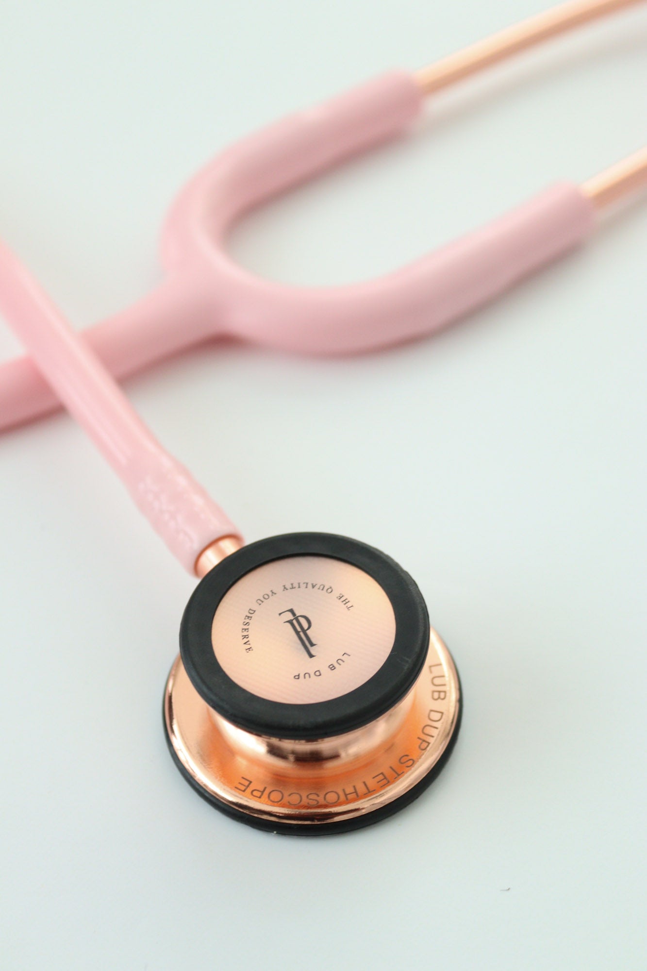 Lub Dup Adult Stethoscope - Light Pink-Rose Gold Edition