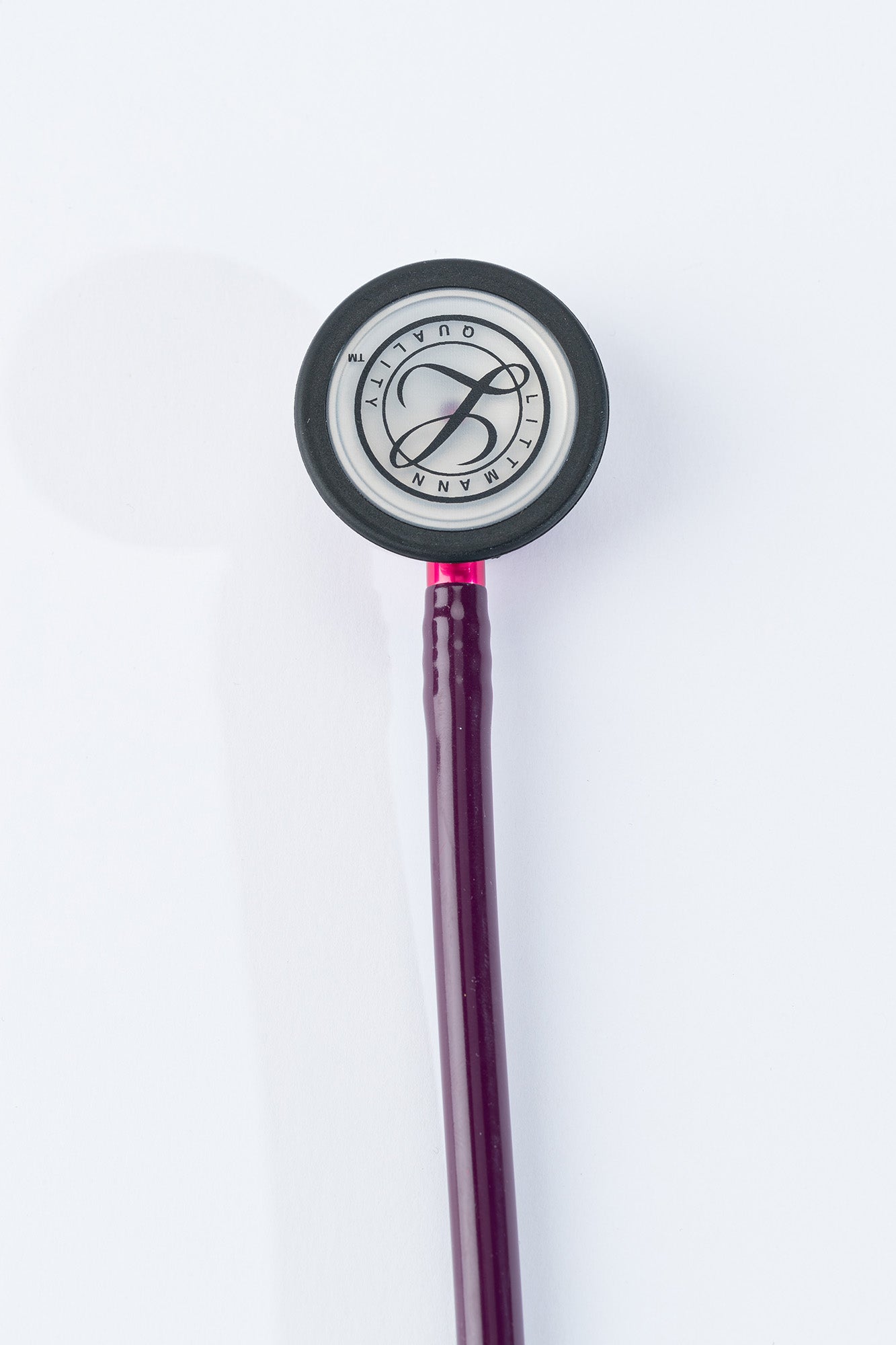 3M™ Littmann® Classic III™ Monitoring Stethoscope, Mirror Finish Chest-piece, Plum Tube, Pink Stem and Smoke Headset, 5960