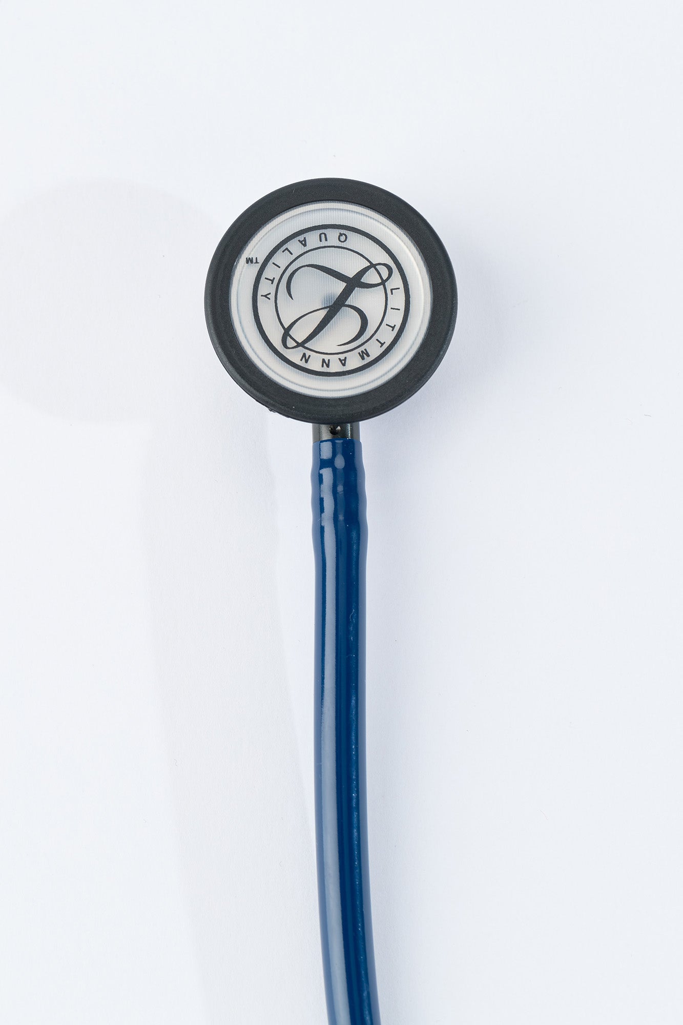 3M™ Littmann® Classic III™ Monitoring Stethoscope, Mirror - Finish Chestpiece, Navy Blue Tube, Smoke Stem and Headset, 27 inch, 5863