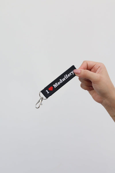 I Love Medwifery Key Chain