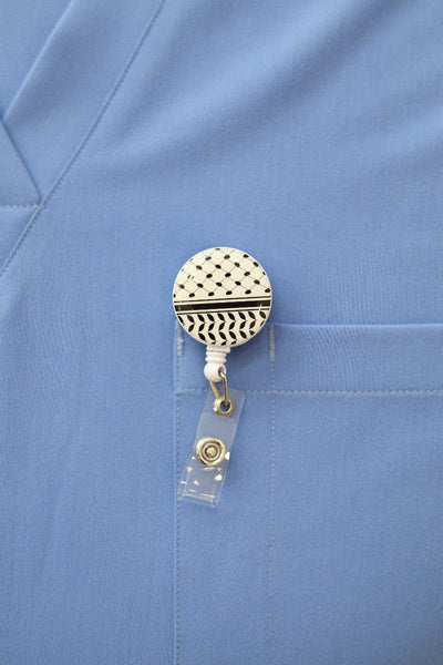 Palestine Keffiye ID Badge