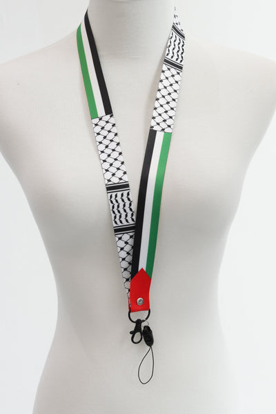 palestine lanyard