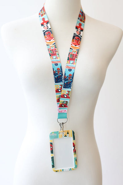 Spiderman Lanyard ID Badge Holder